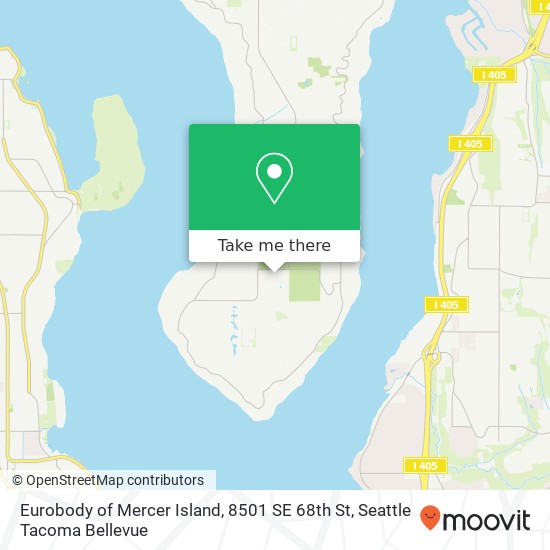 Mapa de Eurobody of Mercer Island, 8501 SE 68th St