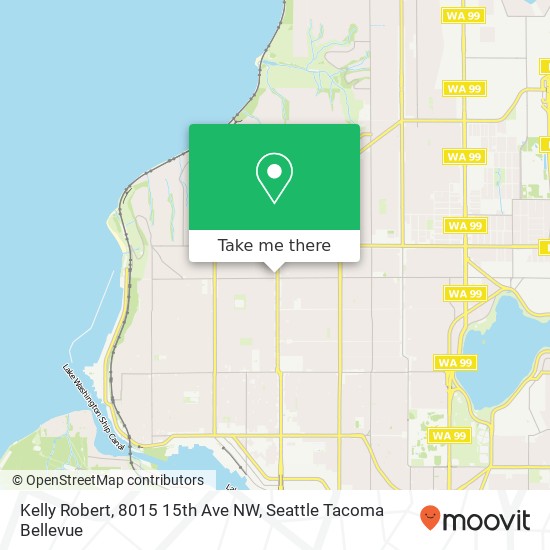 Mapa de Kelly Robert, 8015 15th Ave NW