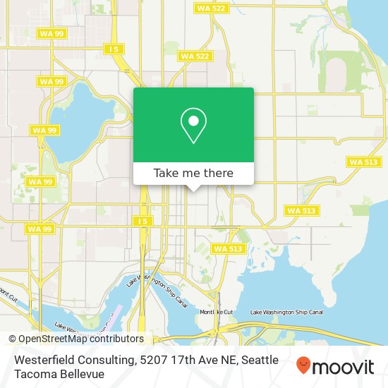 Mapa de Westerfield Consulting, 5207 17th Ave NE