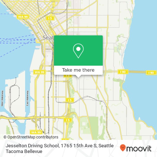 Jesselton Driving School, 1765 15th Ave S map