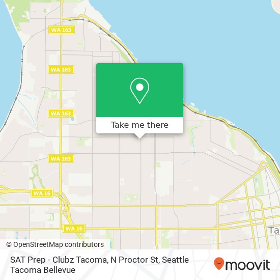 SAT Prep - Clubz Tacoma, N Proctor St map