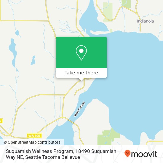 Mapa de Suquamish Wellness Program, 18490 Suquamish Way NE