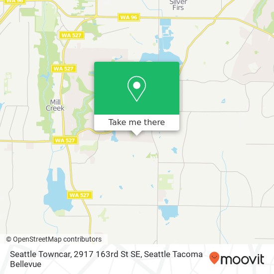 Mapa de Seattle Towncar, 2917 163rd St SE