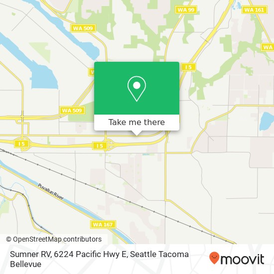 Mapa de Sumner RV, 6224 Pacific Hwy E