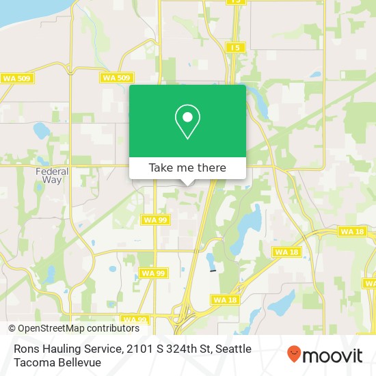 Mapa de Rons Hauling Service, 2101 S 324th St