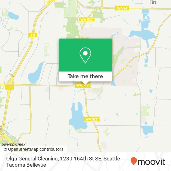 Mapa de Olga General Cleaning, 1230 164th St SE