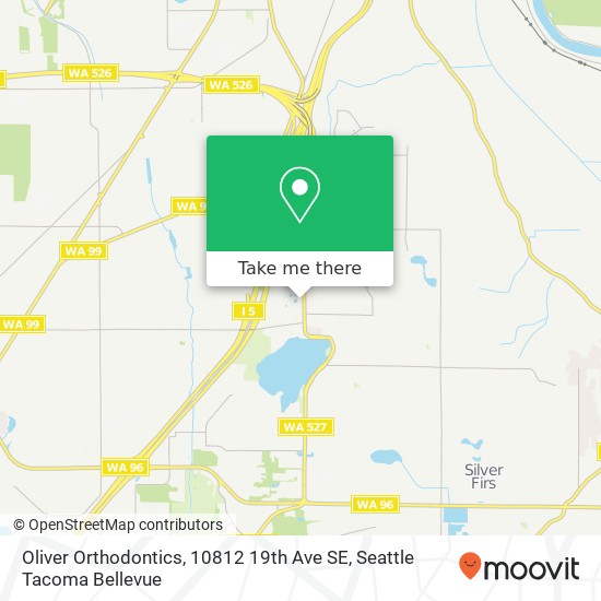 Mapa de Oliver Orthodontics, 10812 19th Ave SE