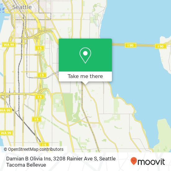 Mapa de Damian B Olivia Ins, 3208 Rainier Ave S