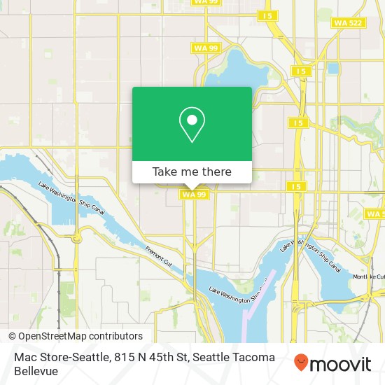 Mac Store-Seattle, 815 N 45th St map