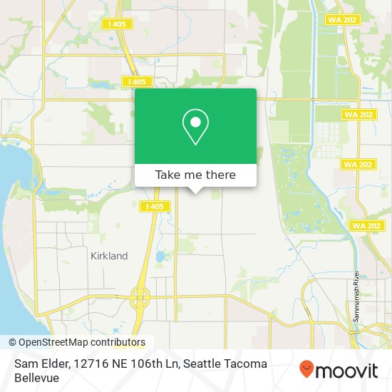 Mapa de Sam Elder, 12716 NE 106th Ln