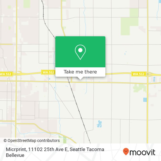 Mapa de Micrprint, 11102 25th Ave E