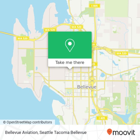 Bellevue Aviation map