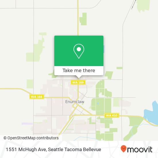 Mapa de 1551 McHugh Ave, Enumclaw, WA 98022
