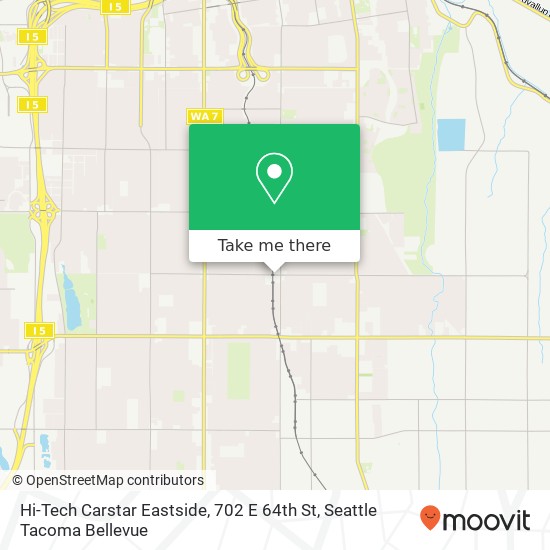 Hi-Tech Carstar Eastside, 702 E 64th St map