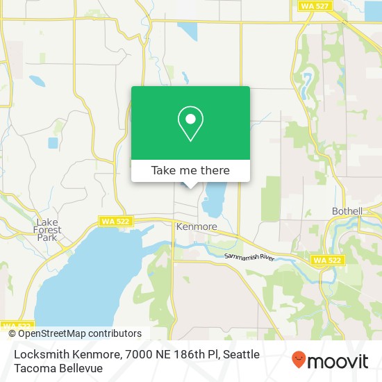 Locksmith Kenmore, 7000 NE 186th Pl map