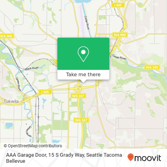 Mapa de AAA Garage Door, 15 S Grady Way