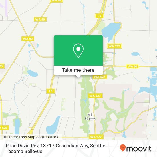 Mapa de Ross David Rev, 13717 Cascadian Way