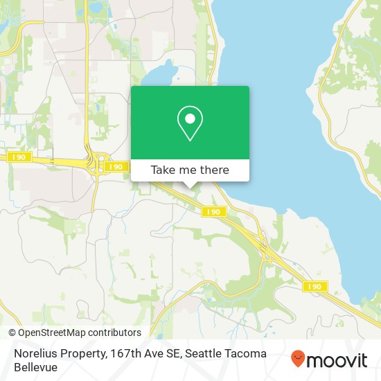 Norelius Property, 167th Ave SE map