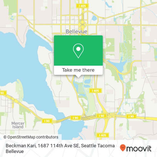 Beckman Kari, 1687 114th Ave SE map