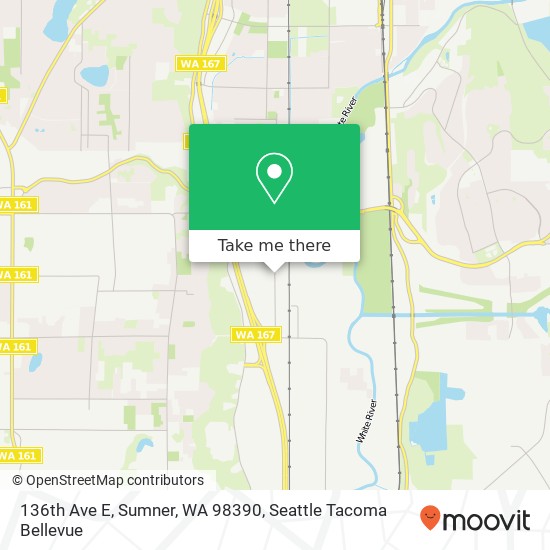 136th Ave E, Sumner, WA 98390 map