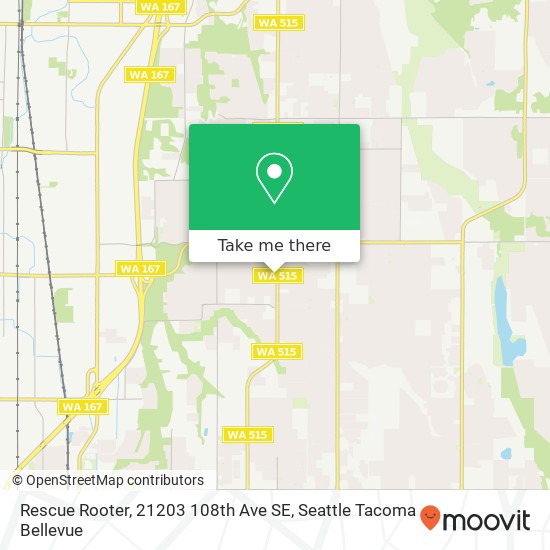 Mapa de Rescue Rooter, 21203 108th Ave SE