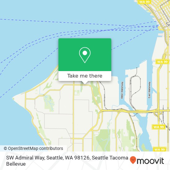 SW Admiral Way, Seattle, WA 98126 map