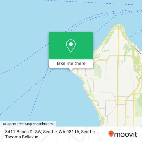 3411 Beach Dr SW, Seattle, WA 98116 map