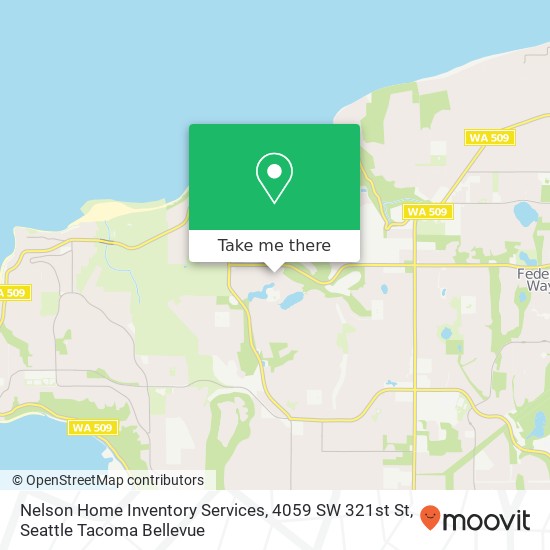 Mapa de Nelson Home Inventory Services, 4059 SW 321st St