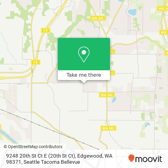 Mapa de 9248 20th St Ct E (20th St Ct), Edgewood, WA 98371