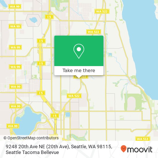 9248 20th Ave NE (20th Ave), Seattle, WA 98115 map