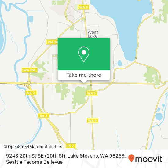 Mapa de 9248 20th St SE (20th St), Lake Stevens, WA 98258