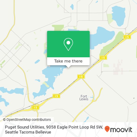 Puget Sound Utilities, 9058 Eagle Point Loop Rd SW map