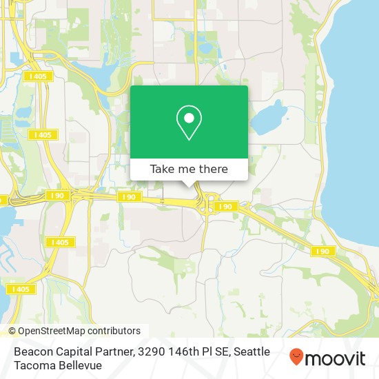 Beacon Capital Partner, 3290 146th Pl SE map