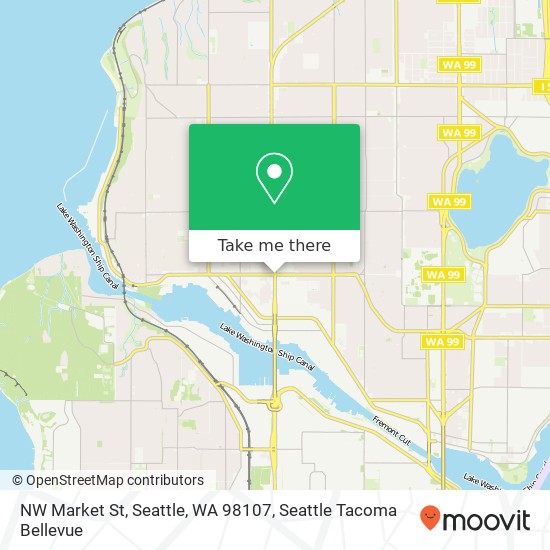 NW Market St, Seattle, WA 98107 map