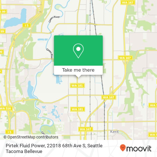 Mapa de Pirtek Fluid Power, 22018 68th Ave S