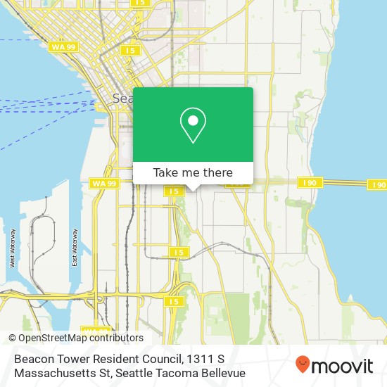 Beacon Tower Resident Council, 1311 S Massachusetts St map