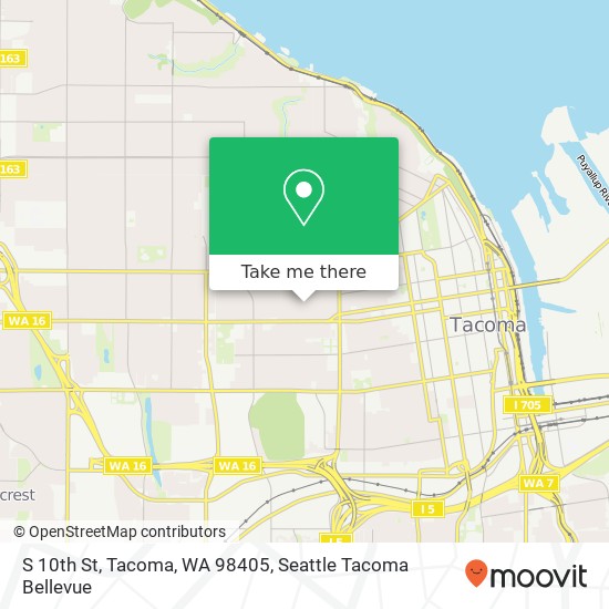 Mapa de S 10th St, Tacoma, WA 98405