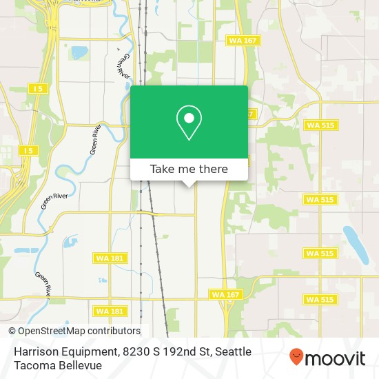 Mapa de Harrison Equipment, 8230 S 192nd St