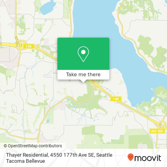 Thayer Residential, 4550 177th Ave SE map