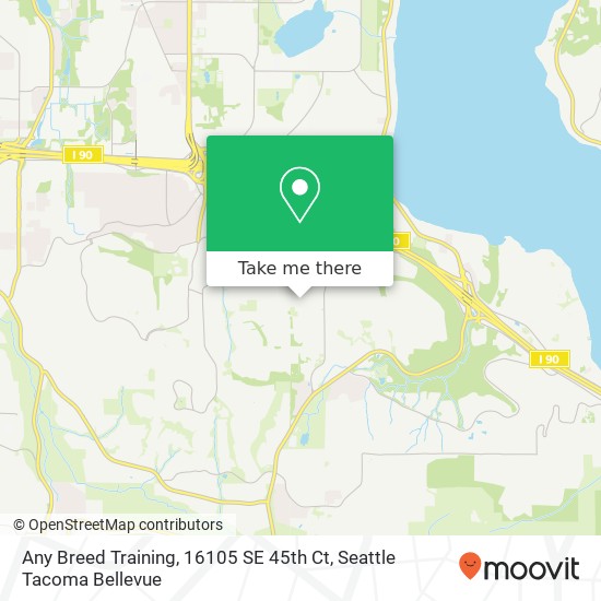 Any Breed Training, 16105 SE 45th Ct map