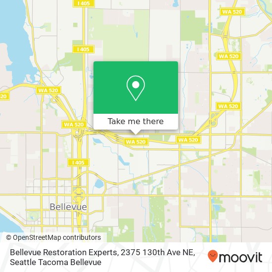 Bellevue Restoration Experts, 2375 130th Ave NE map