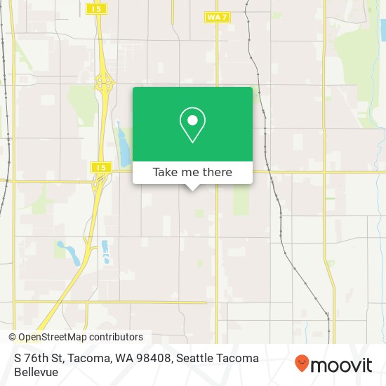 S 76th St, Tacoma, WA 98408 map