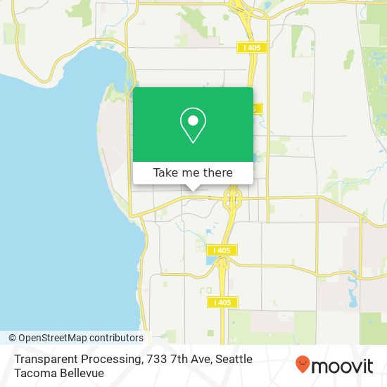 Mapa de Transparent Processing, 733 7th Ave