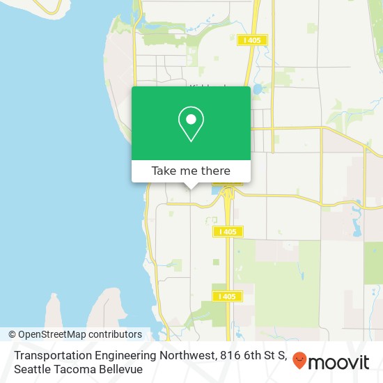 Transportation Engineering Northwest, 816 6th St S map