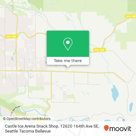 Mapa de Castle Ice Arena Snack Shop, 12620 164th Ave SE