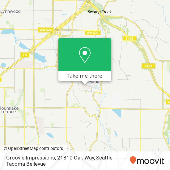 Groovie Impressions, 21810 Oak Way map