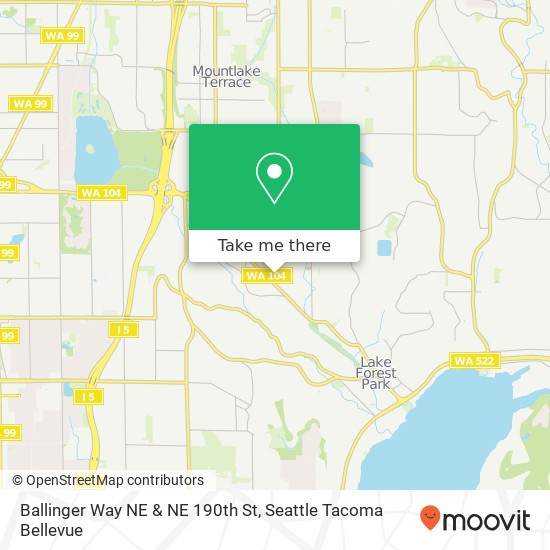 Mapa de Ballinger Way NE & NE 190th St