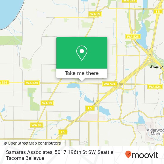 Mapa de Samaras Associates, 5017 196th St SW