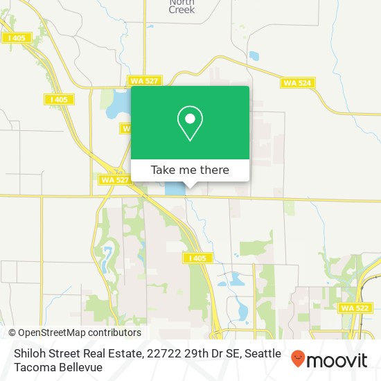 Mapa de Shiloh Street Real Estate, 22722 29th Dr SE