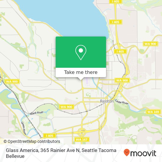 Mapa de Glass America, 365 Rainier Ave N